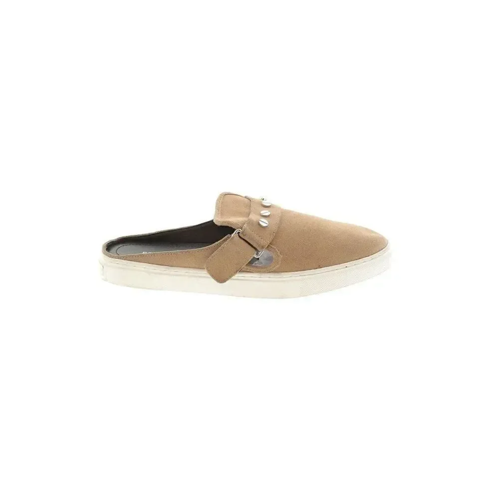 REBECCA MINKOFF TAN SUEDE SONIA SLIP ON SNEAKER SHOES SIZE 9